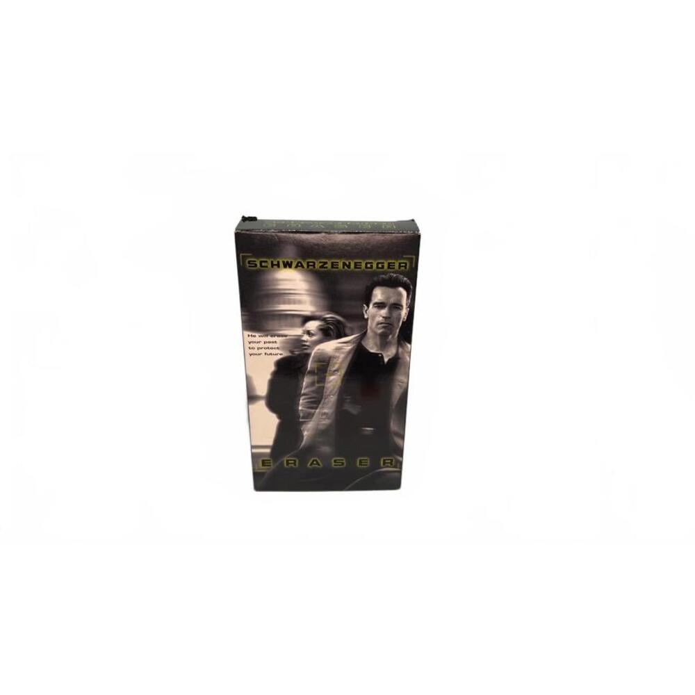 Eraser VHS Arnold Schwarzenegger 1996 Action Suspense 1990s Rated R Tested